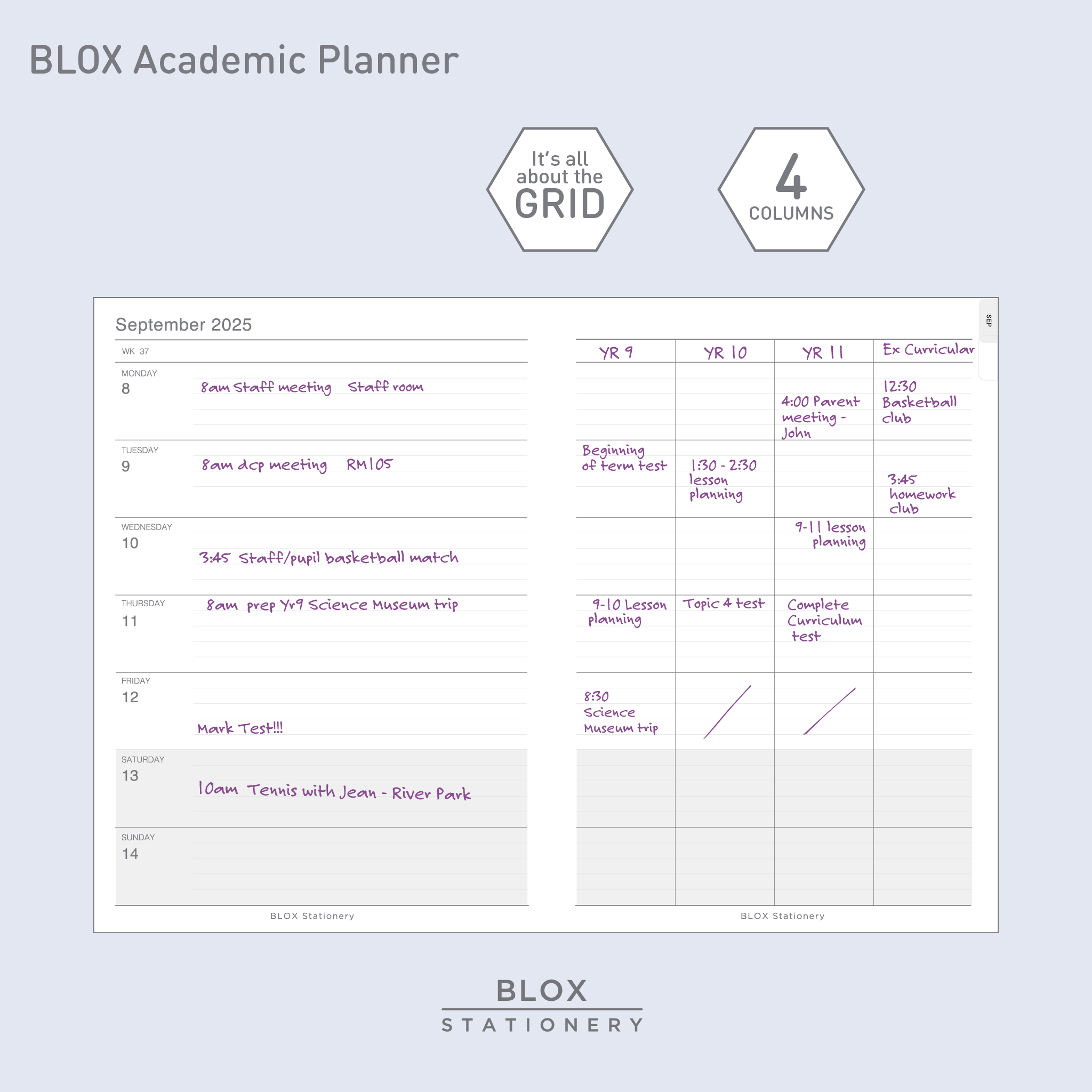 BLOX Academic Planner 2025-26