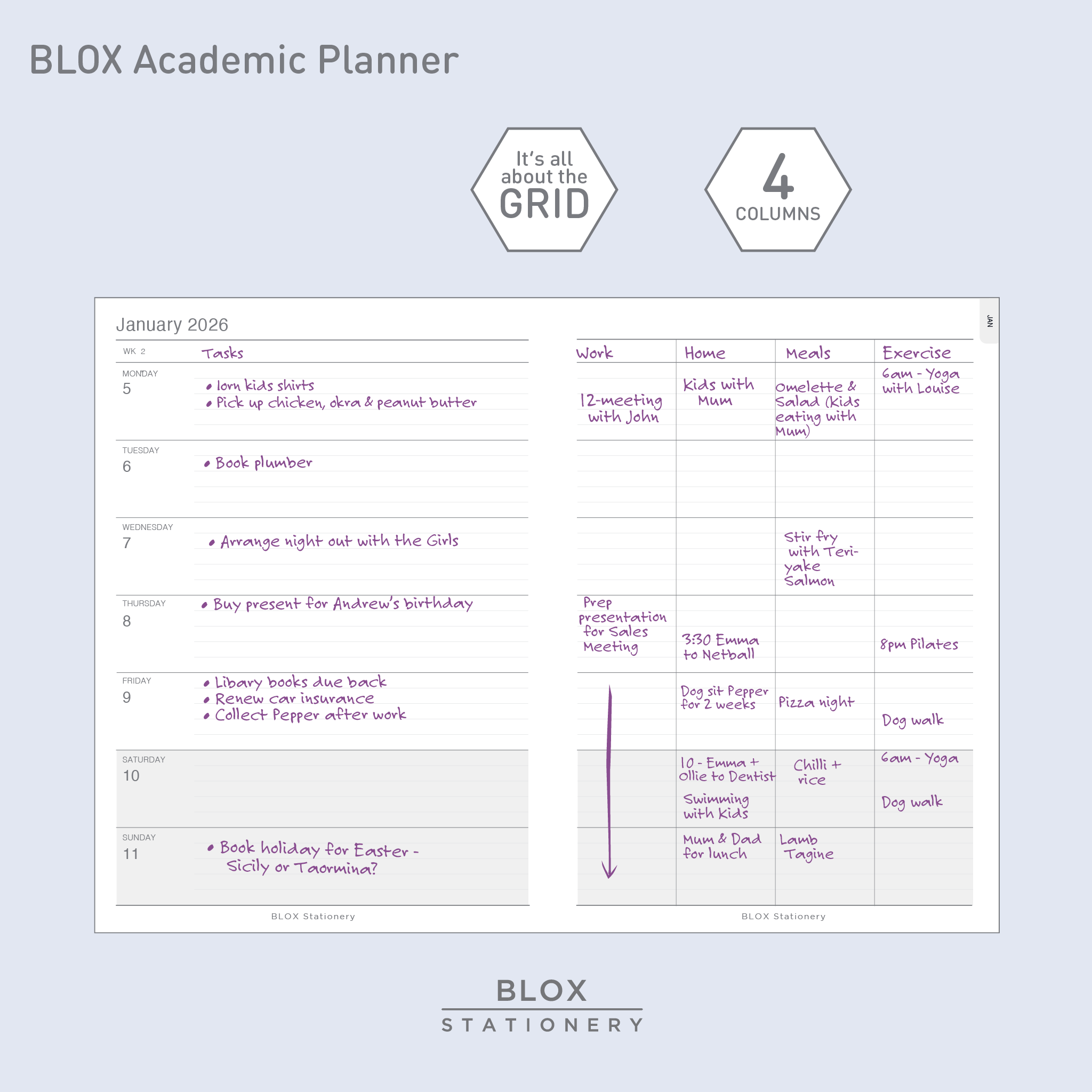 BLOX Academic Planner 2025-26