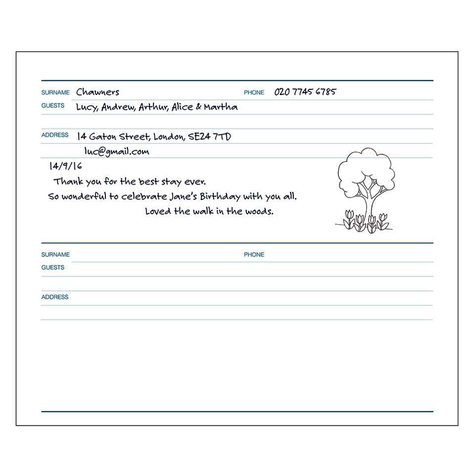 FAMILY Visitors Book
